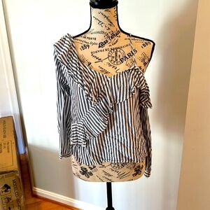 Cupcakes and cashmere off the shoulder shirt